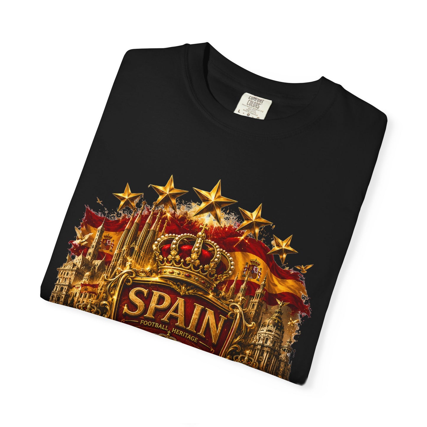 Spain Football 'Heritage Imperial' Epic Championship Shield | Premium Graphic Tee
