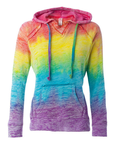 MV Sport Tie Dye Sweatshirts Hoodies for Women Rainbow Lightweight Pullover - Cotton Fleece Hoodie for Fall Winter Outfits
