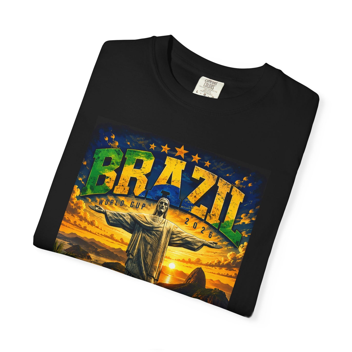 Brazil Rio De Janeiro World Cup 2026 T-Shirt PNG | Christ Redeemer Soccer Graphic Tee | Copa Do Mundo Fan Gift