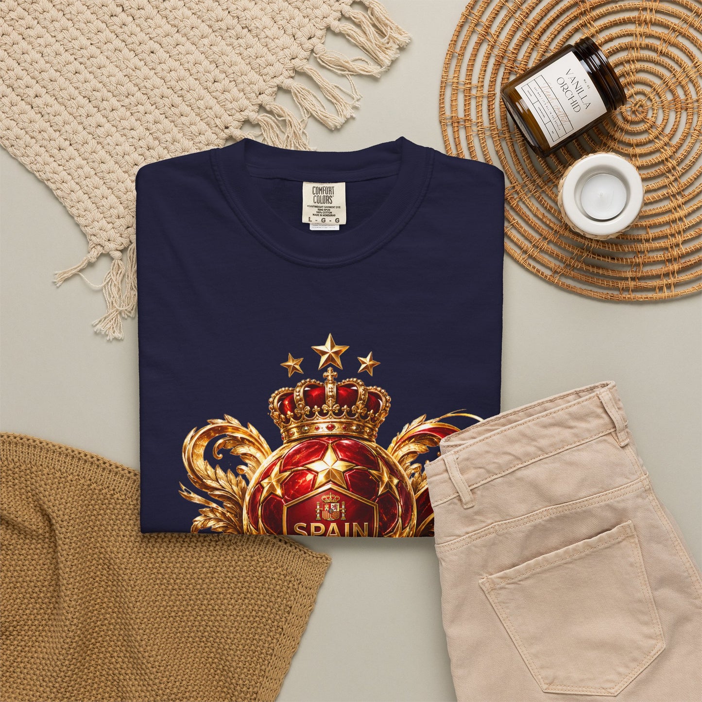 Spain Football World Cup 2026 'Crowned Glory' Imperial Trophy | Premium Graphic Tee