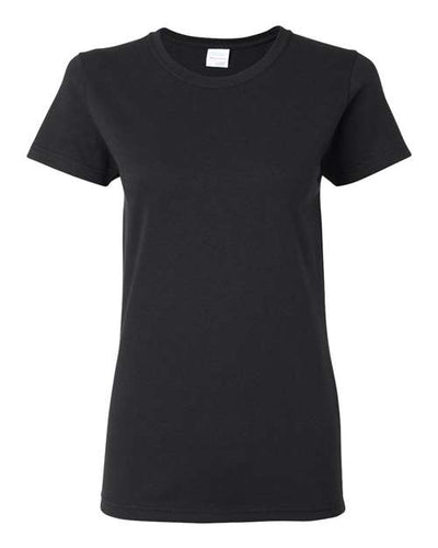 Gildan Women's Heavy Cotton Adult T-Shirt, 2-Pack (Large, Navy/Black)