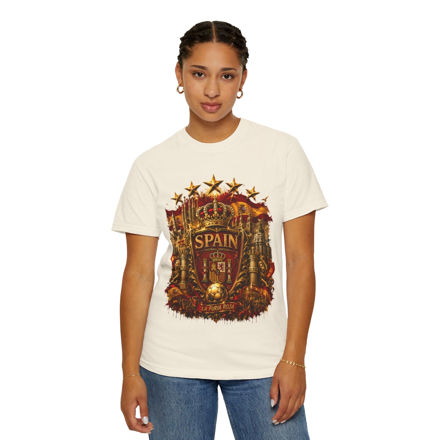 Spain Football 'Heritage Imperial' Epic Championship Shield | Premium Graphic Tee