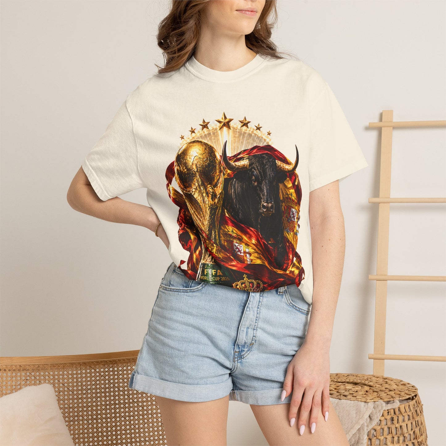 Spain Football World Cup 2026 'Furia del Toro' Champion Trophy | Premium Graphic Tee
