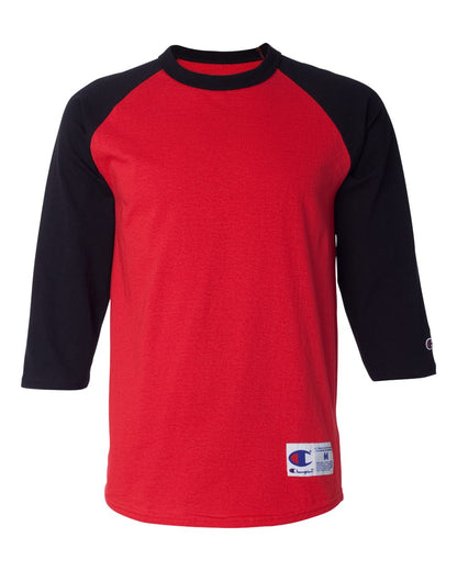 Champion T137 Three-Quarter Raglan Sleeve Baseball T-Shirt