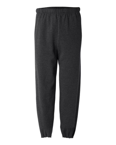 Jerzees Adult 8 oz. NuBlendÂ® Fleece Sweatpants L BLACK HEATHER
