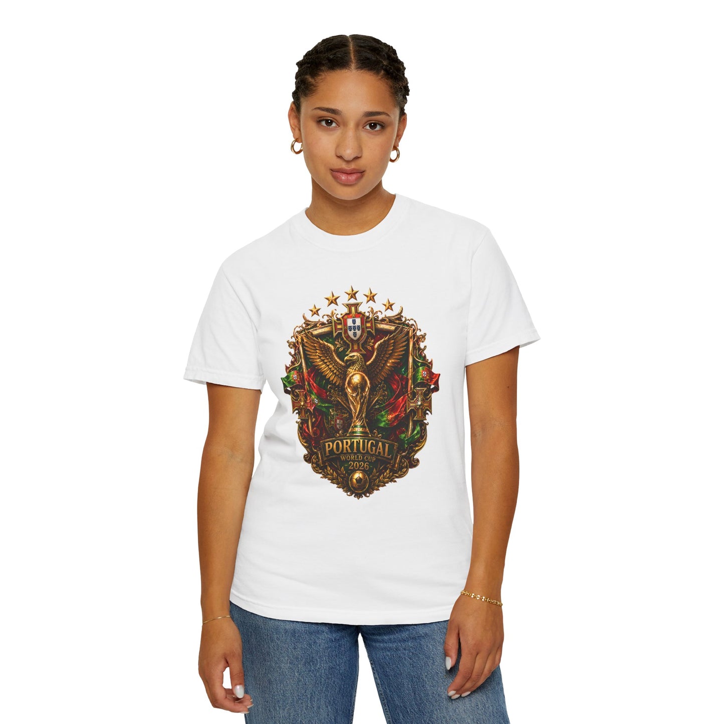 Portugal Football World Cup 2026 Sovereign Shield Crest – Imperial Glory | Premium Summer Tee