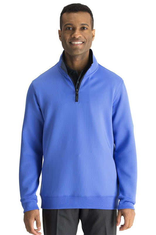 Edwards Quarter Zip Performance Pull Over French Blue