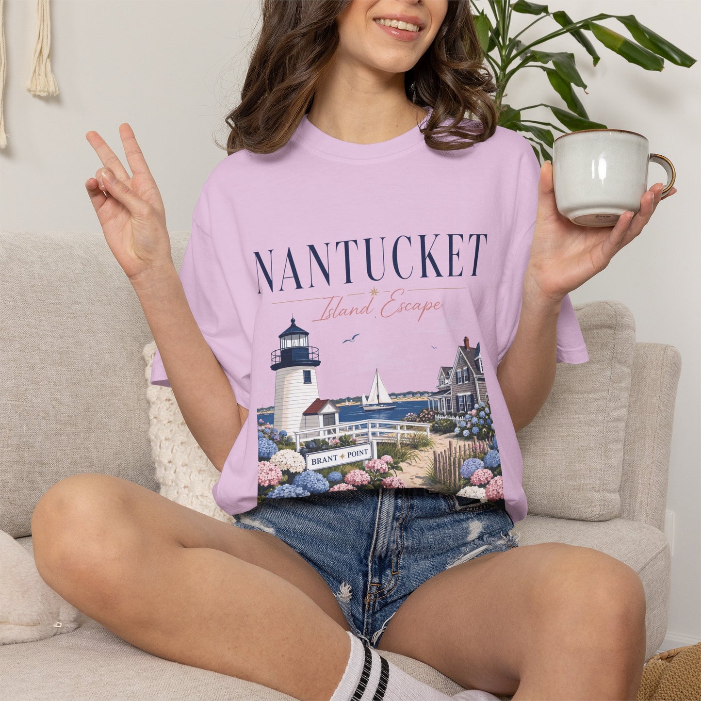 Nantucket Island Escape – Brant Point | Premium Summer Tee