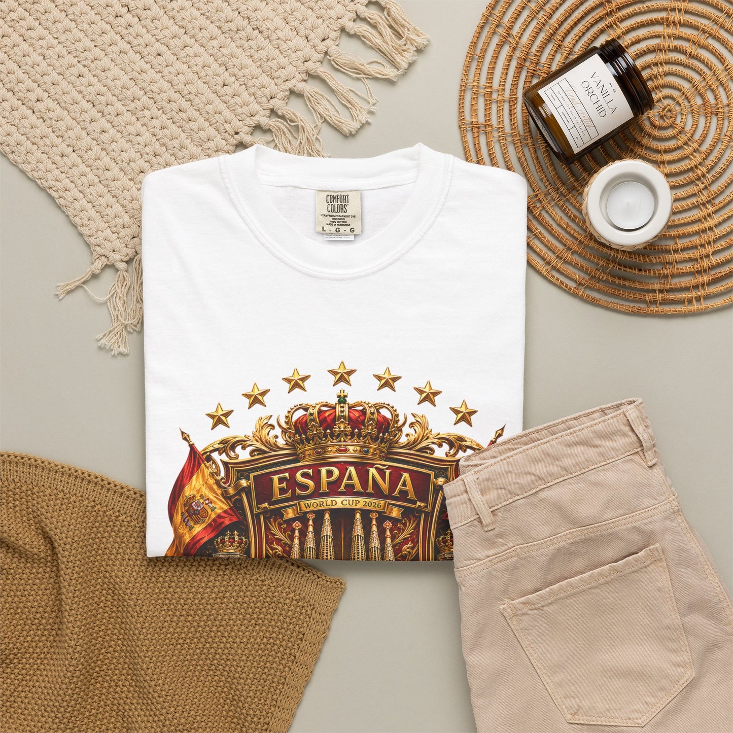 Spain Football World Cup 2026 'Catedral Imperial' Heritage Shield | Premium Graphic Tee