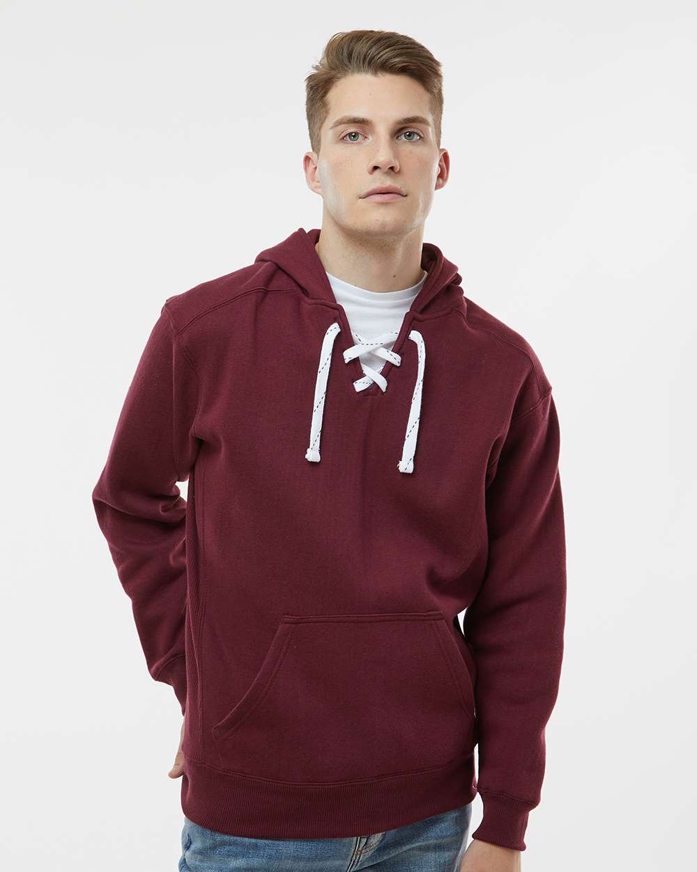 Men's Sport Lace Hooded Sweatshirt