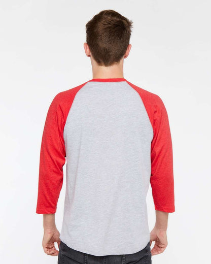 Men's Baseball Fine Jersey Three-Quarter Sleeve Tee