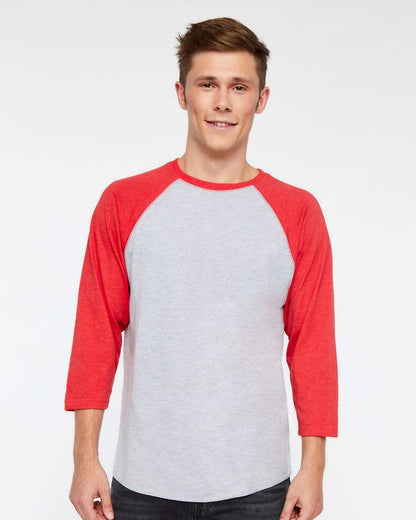 Men's Baseball Fine Jersey Three-Quarter Sleeve Tee