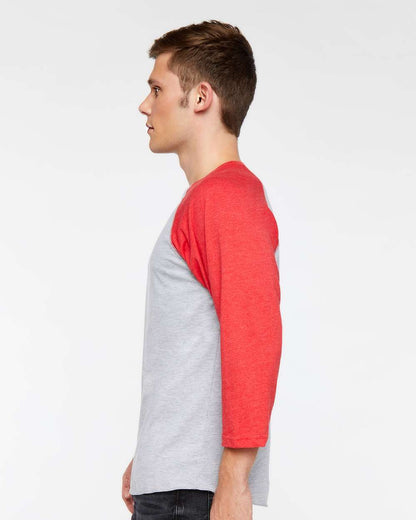 Men's Baseball Fine Jersey Three-Quarter Sleeve Tee