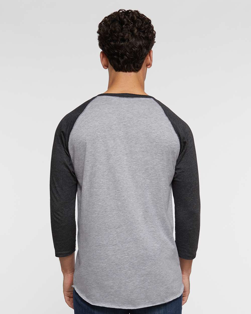 Men's Baseball Fine Jersey Three-Quarter Sleeve Tee