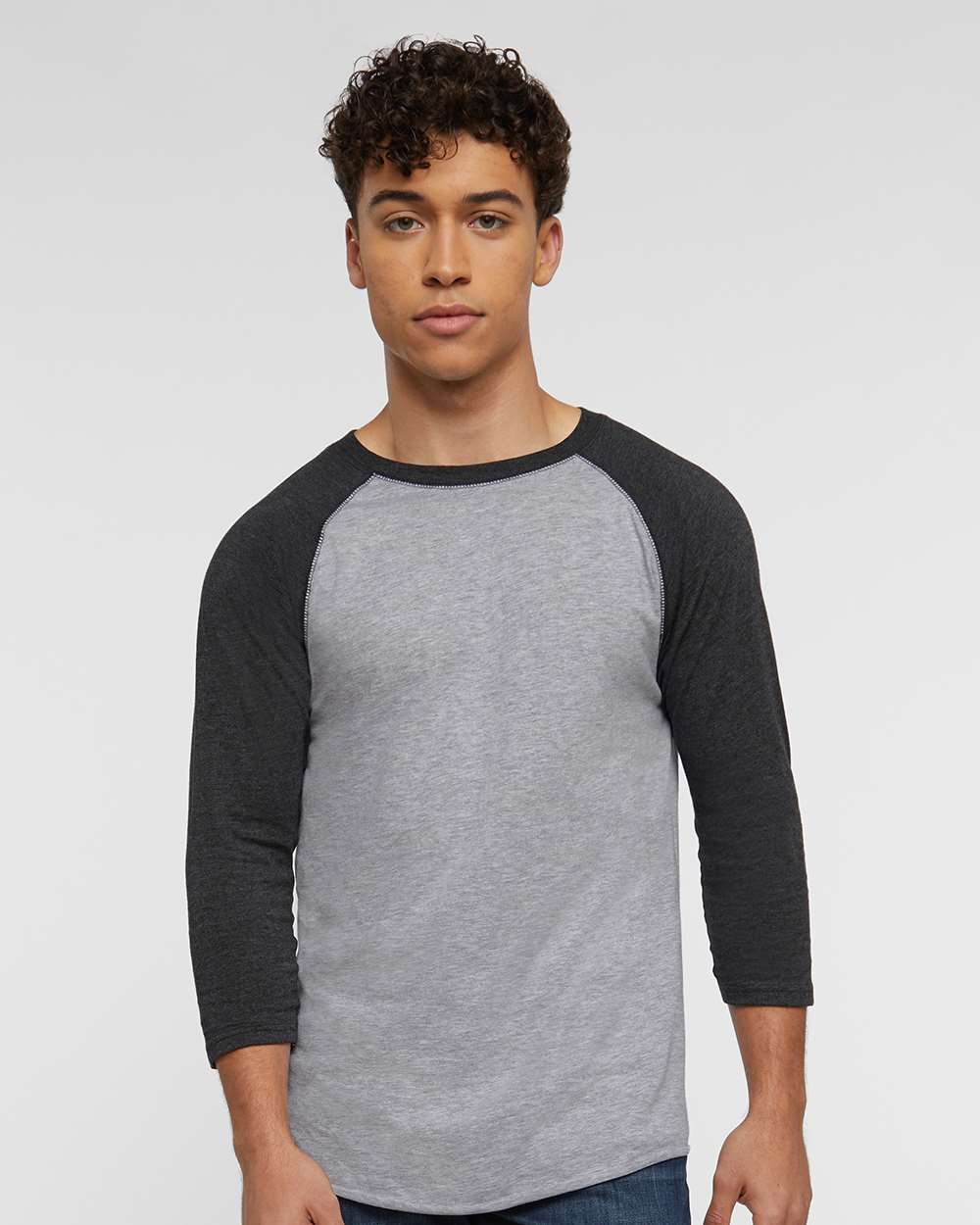 Men's Baseball Fine Jersey Three-Quarter Sleeve Tee