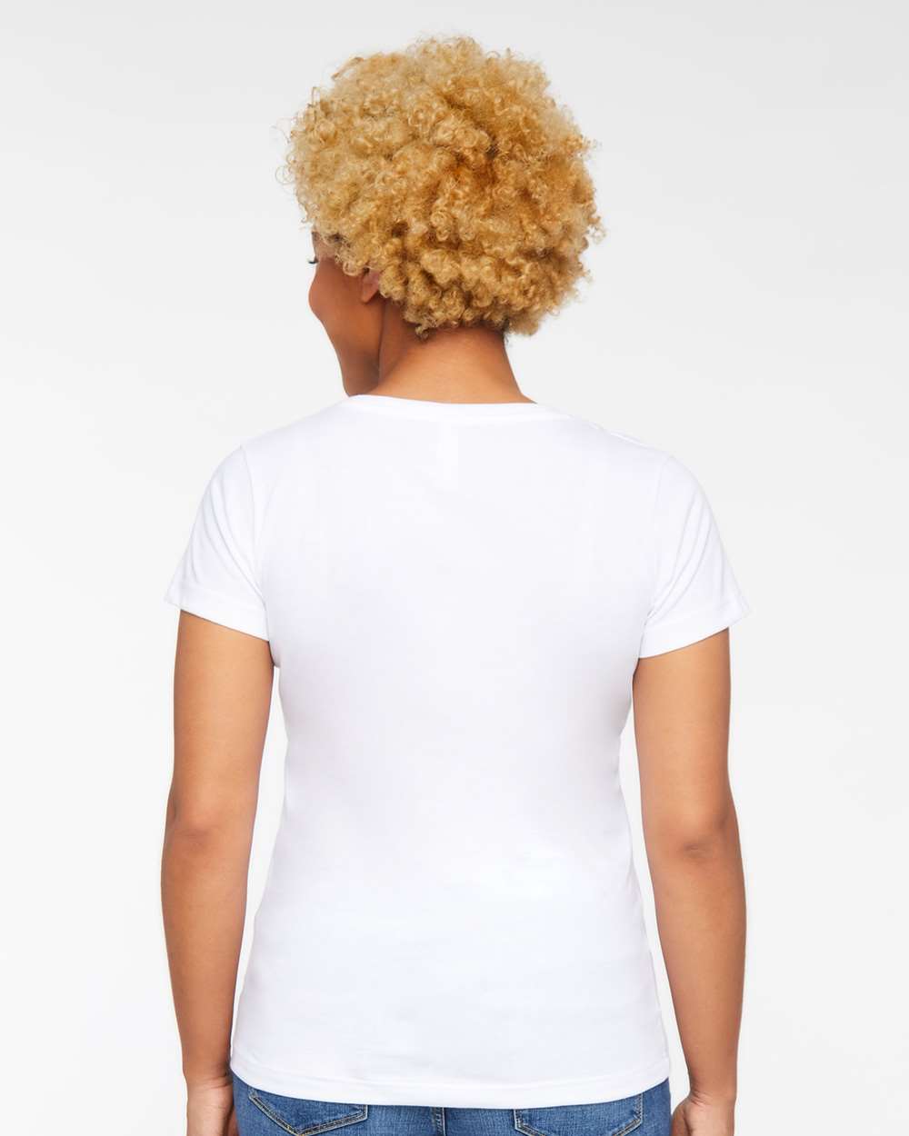 Women's Fine Jersey V-Neck Tee