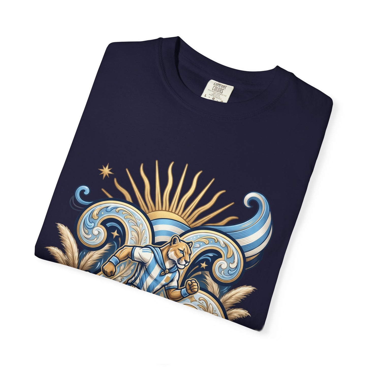 Argentina Football 'Puma de las Pampas' World Cup 2026 Filigree Monogram | Premium Graphic Tee