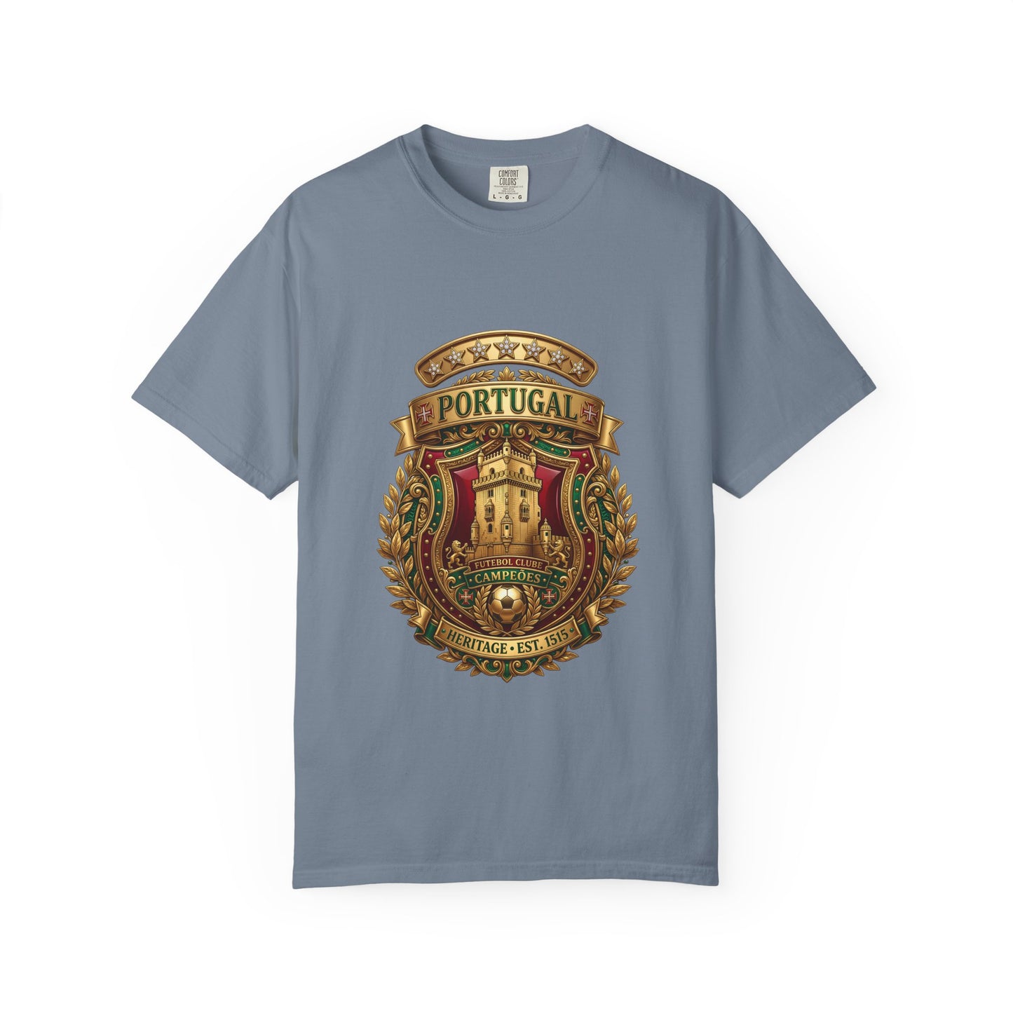 Portugal Football 'Torre de Belém' Heritage Shield | Premium Graphic Tee