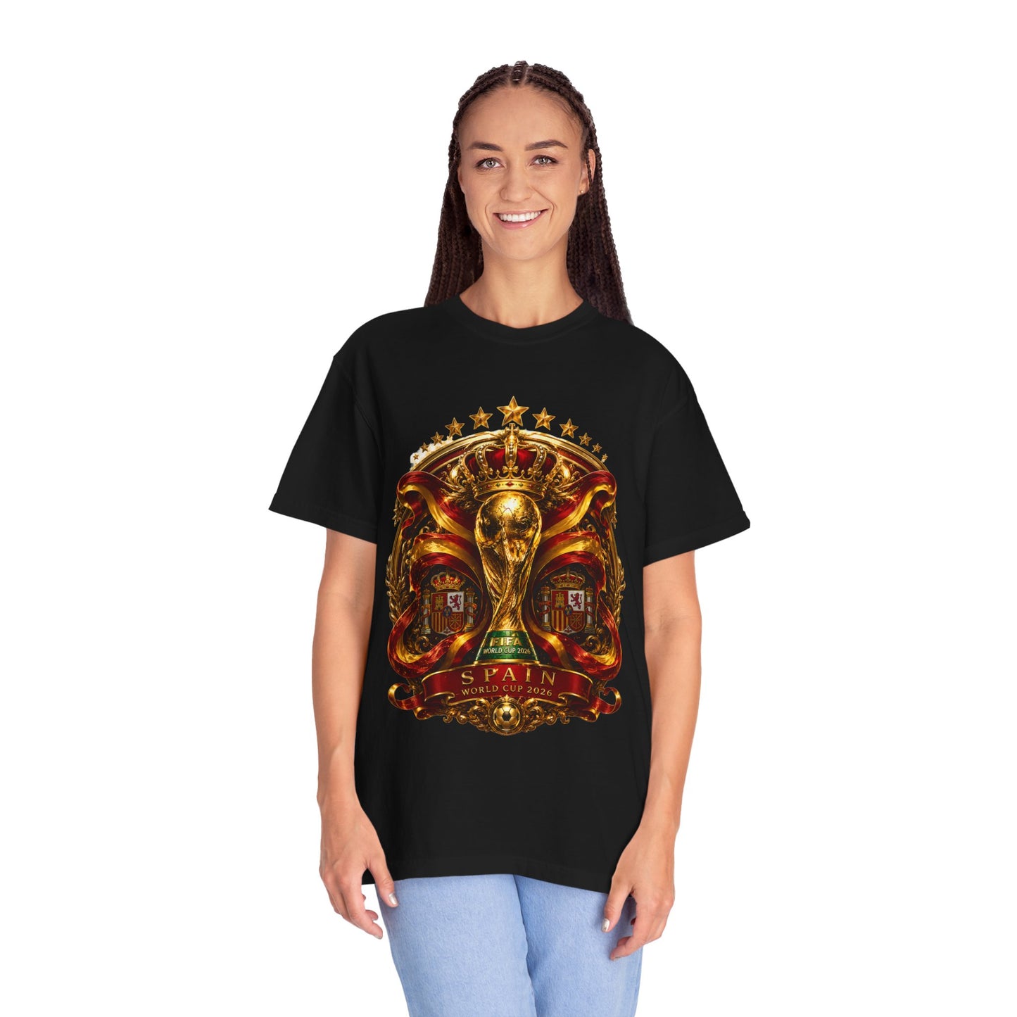 Spain Football World Cup 2026 'Monarca de Oro' Imperial Shield | Premium Graphic Tee