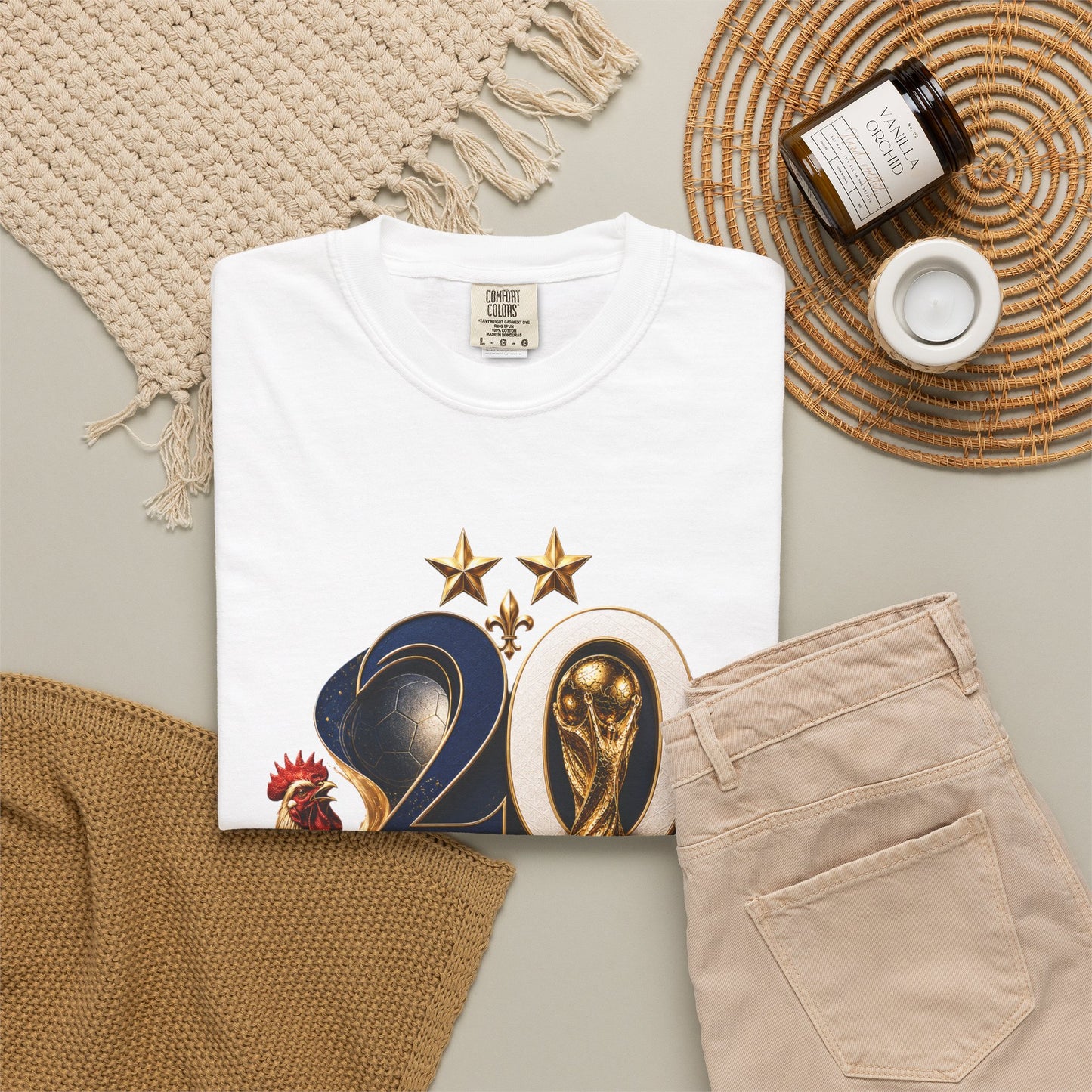 France World Cup 2026 Baroque Monogram – Gallic Glory | Premium Graphic Tee