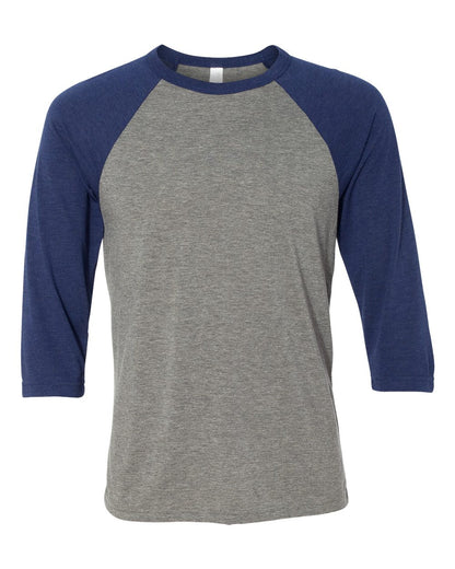 BELLA + CANVAS 3200 Three-Quarter Sleeve Baseball Tee