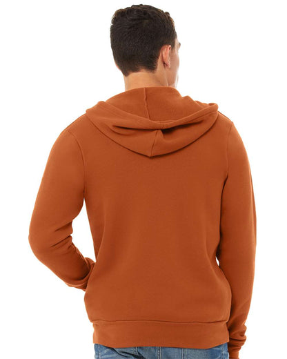 Unisex Sponge Fleece Full-Zip Hoodie Sweatshirt