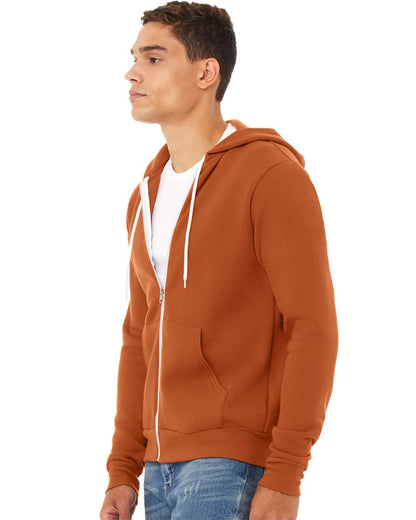 Unisex Sponge Fleece Full-Zip Hoodie Sweatshirt