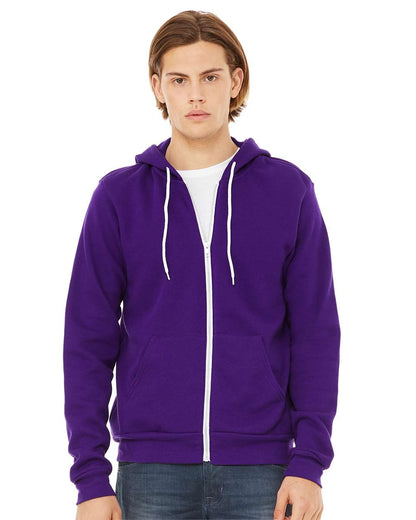 Unisex Sponge Fleece Full-Zip Hoodie Sweatshirt