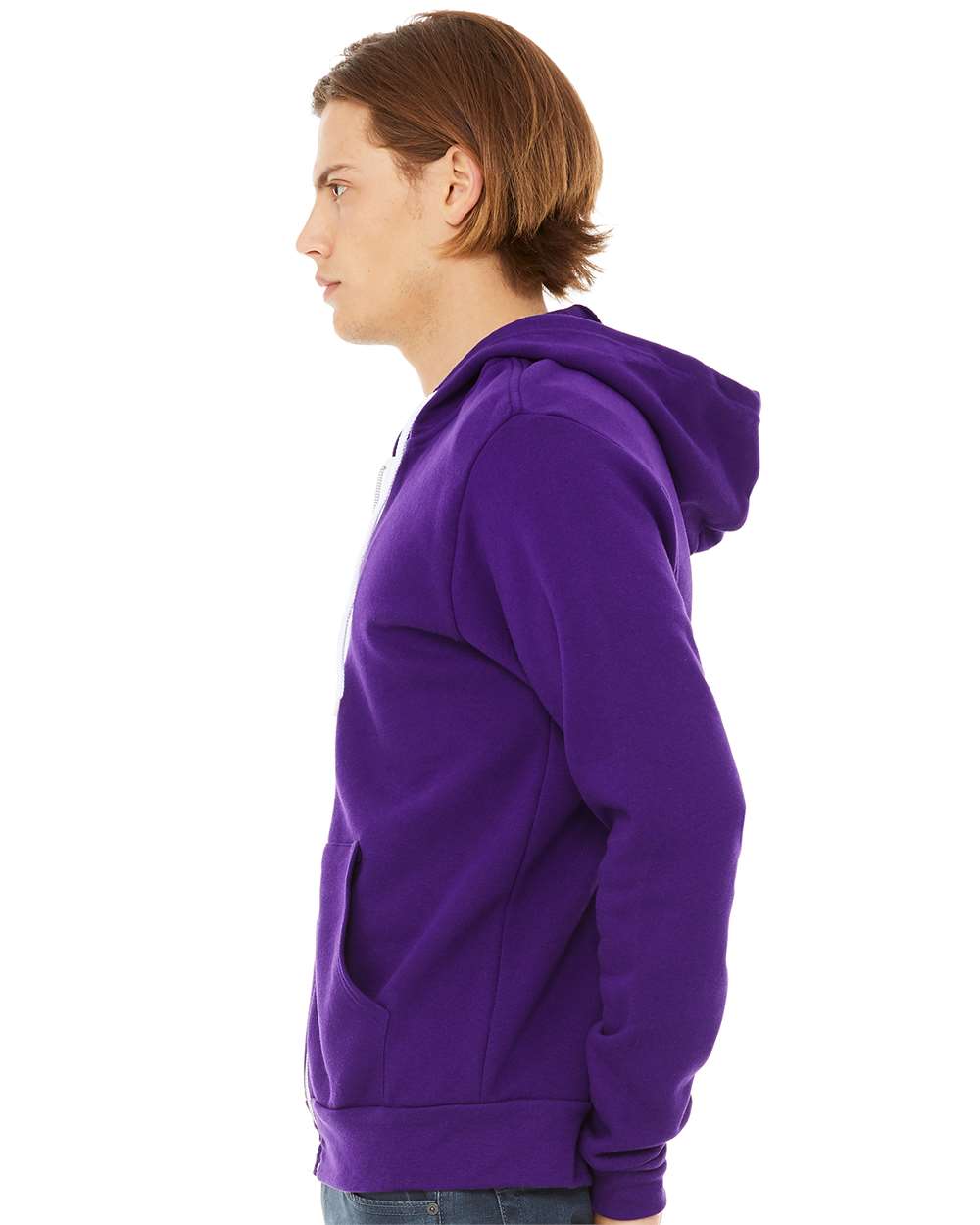 Unisex Sponge Fleece Full-Zip Hoodie Sweatshirt
