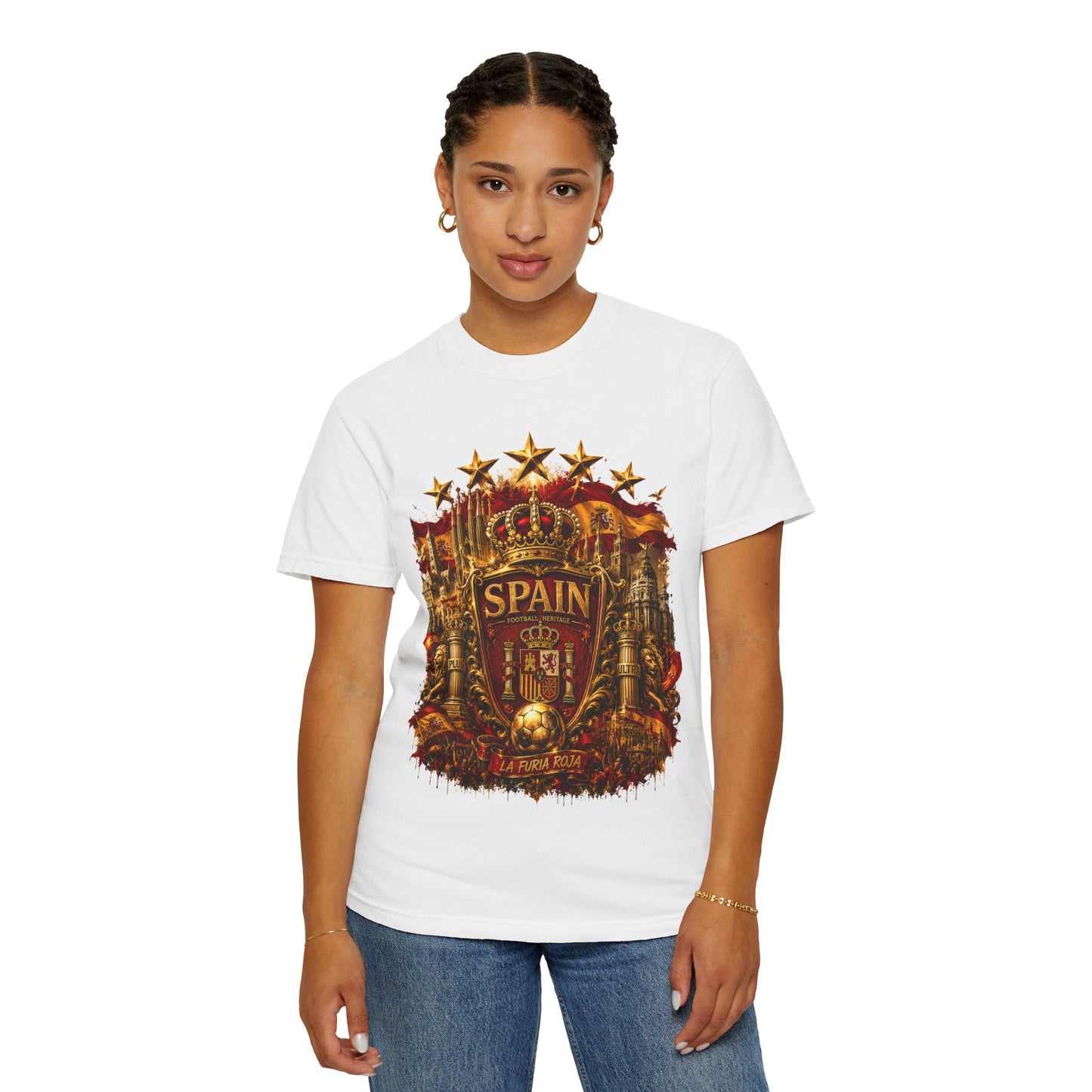Spain Football 'Heritage Imperial' Epic Championship Shield | Premium Graphic Tee