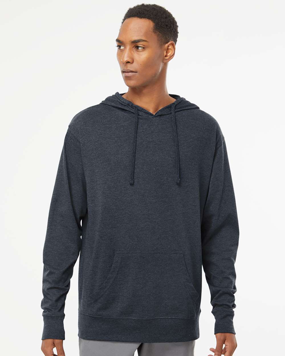 Unisex Lightweight Hooded Pullover T-Shirt
