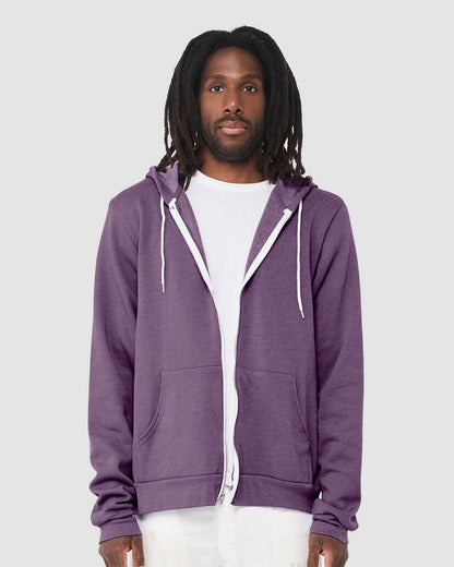 Unisex Sponge Fleece Full-Zip Hoodie Sweatshirt
