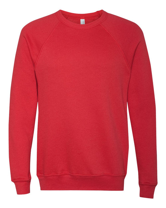 Bella Canvas Unisex Adult Fleece Raglan Sweatshirt (XS) (Burnt Red)