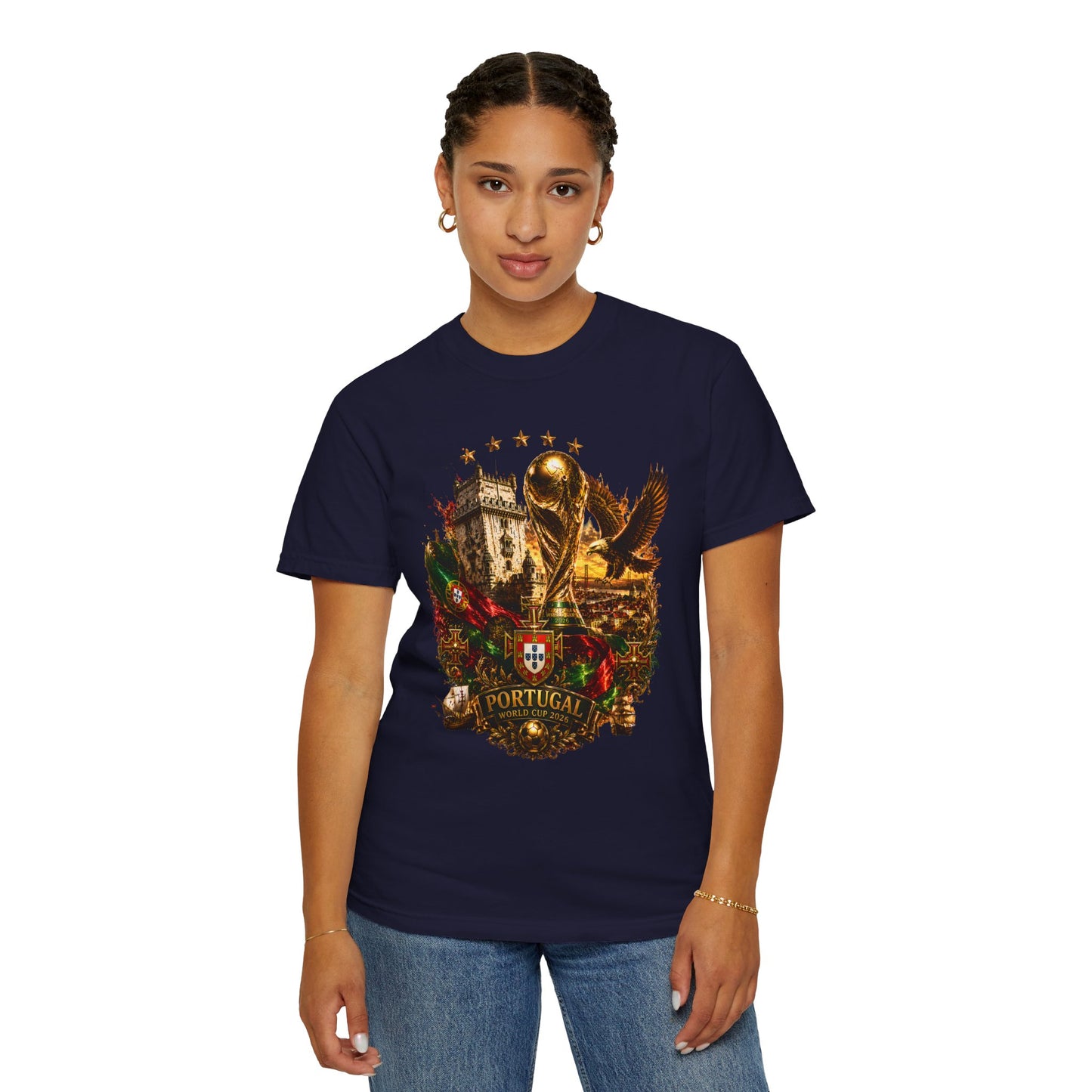 Portugal Football World Cup 2026 'Império de Glória' Epic Collage | Premium Graphic Tee
