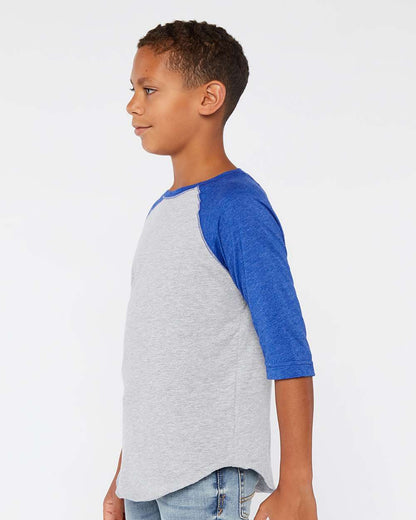 Youth Baseball Fine Jersey Three-Quarter Sleeve Tee
