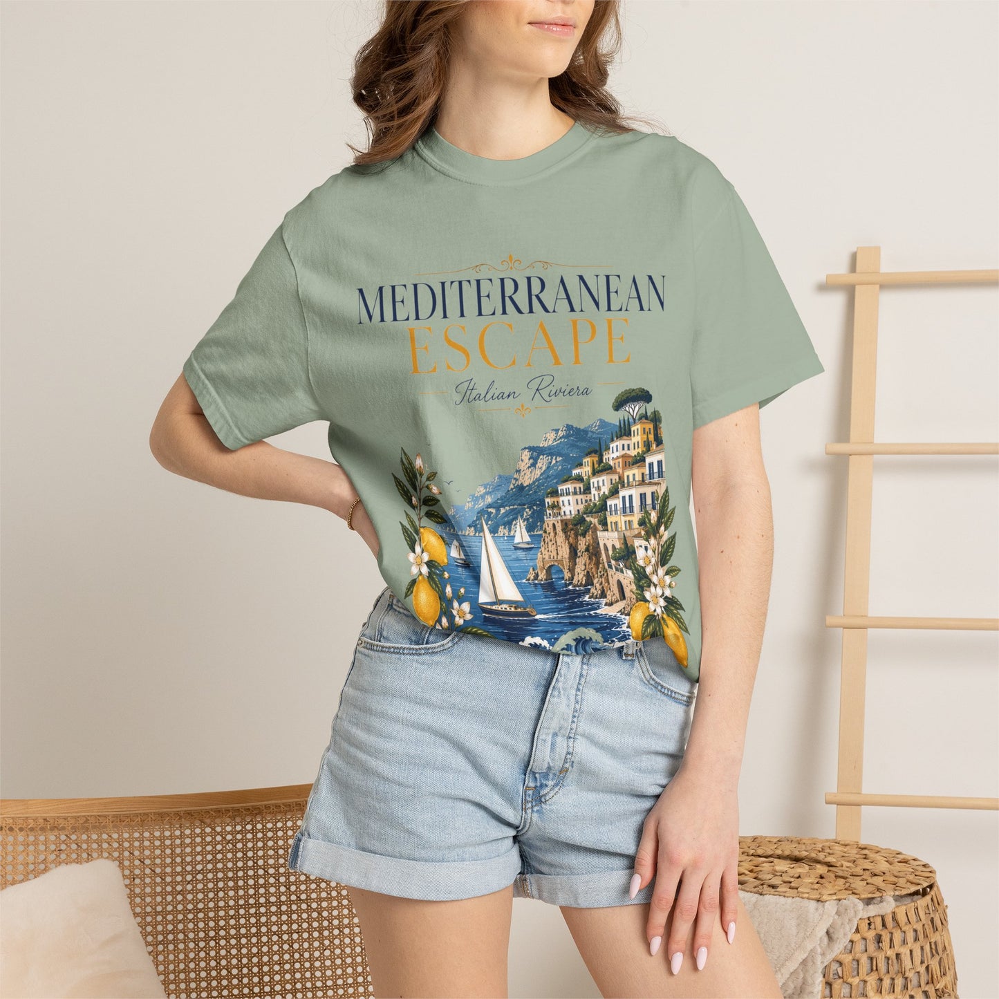 Mediterranean Escape – Italian Riviera | Premium Summer Tee