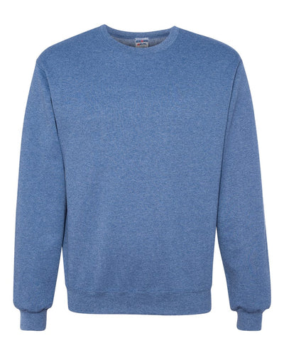 Jerzees mens 8 oz. 50/50 NuBlend Fleece Crew(562)-VINTAGE HTH BLUE-M