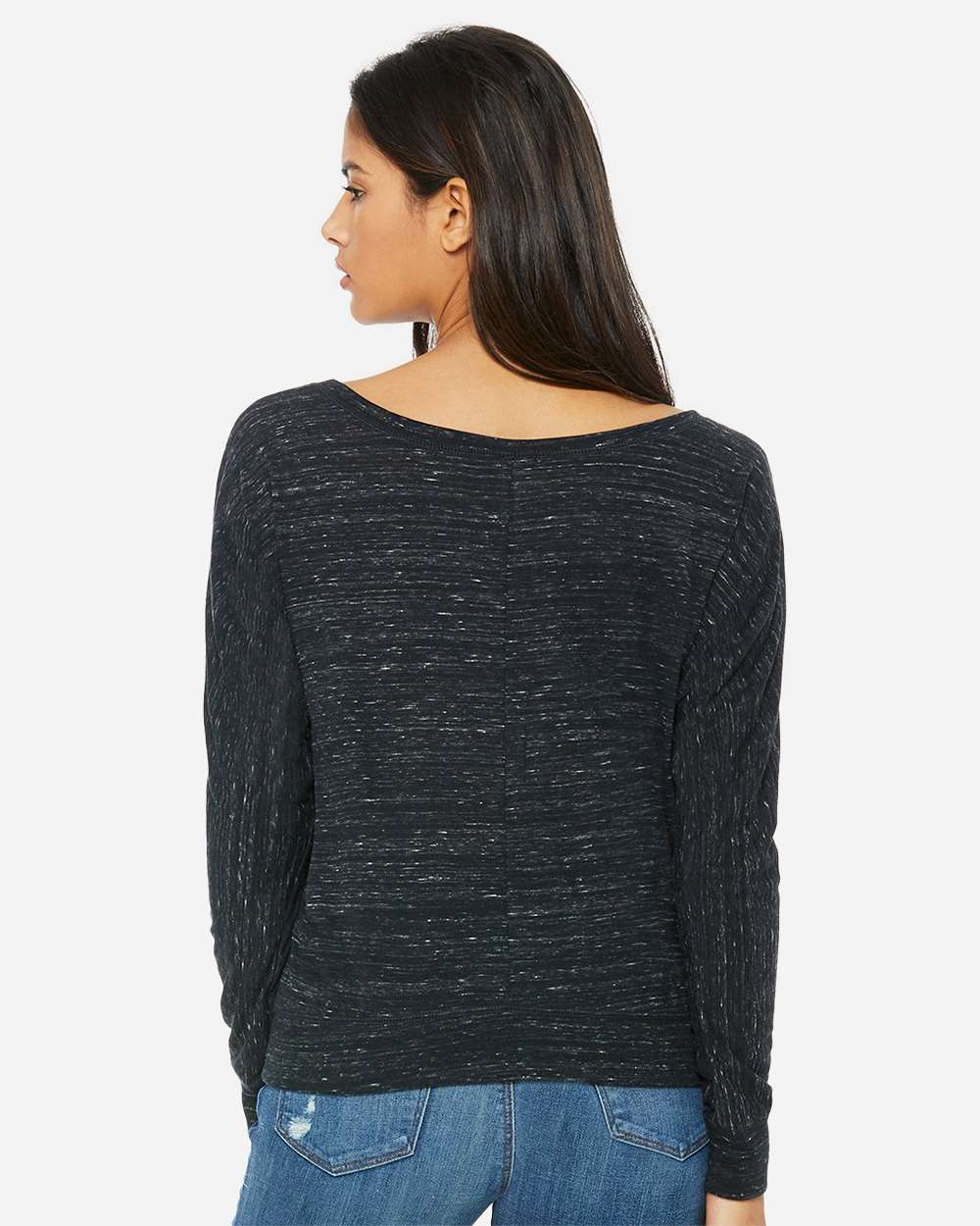 WomenÂ’s Flowy Off Shoulder Long Sleeve Tee