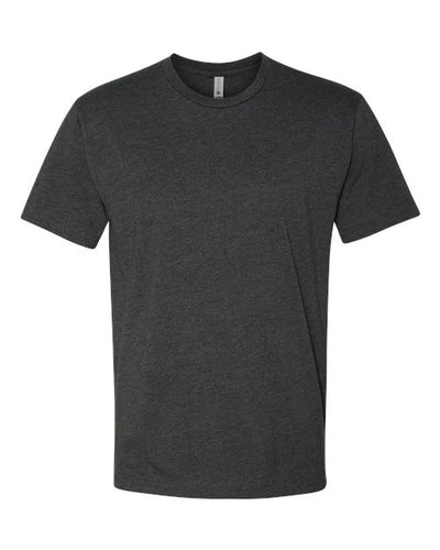 Next Level N6210 T-Shirt, Dark Heather Gray + Cream (2 Pack), Large