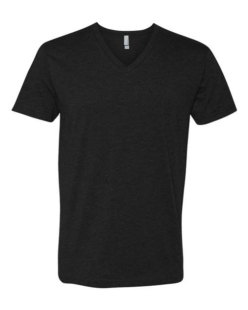 Next Level Apparel 6240 Mens Premium V-Neck Tee, Black + Military Green (2 Pack)-Medium