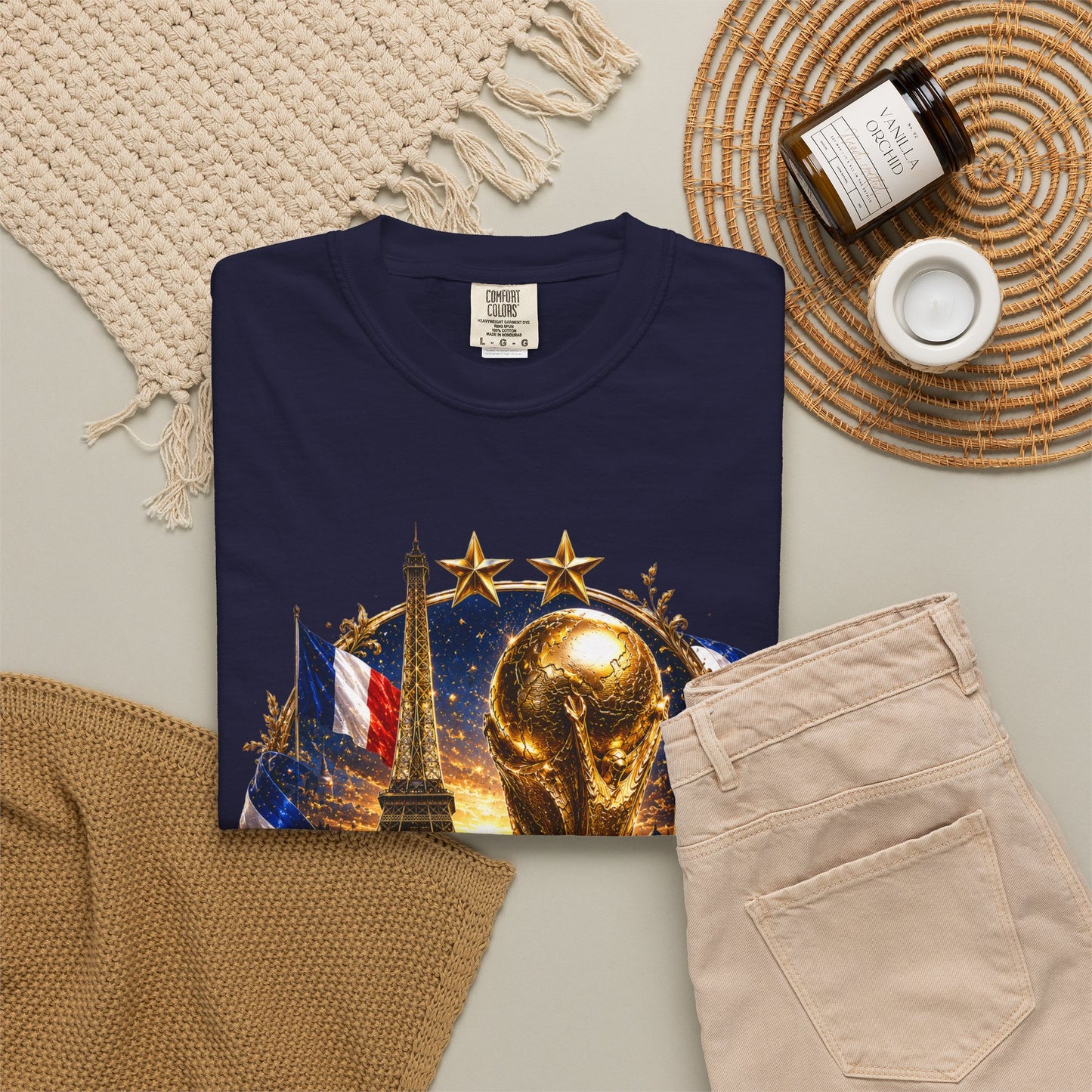 France World Cup 2026 Golden Horizon Medallion | Premium Graphic Tee