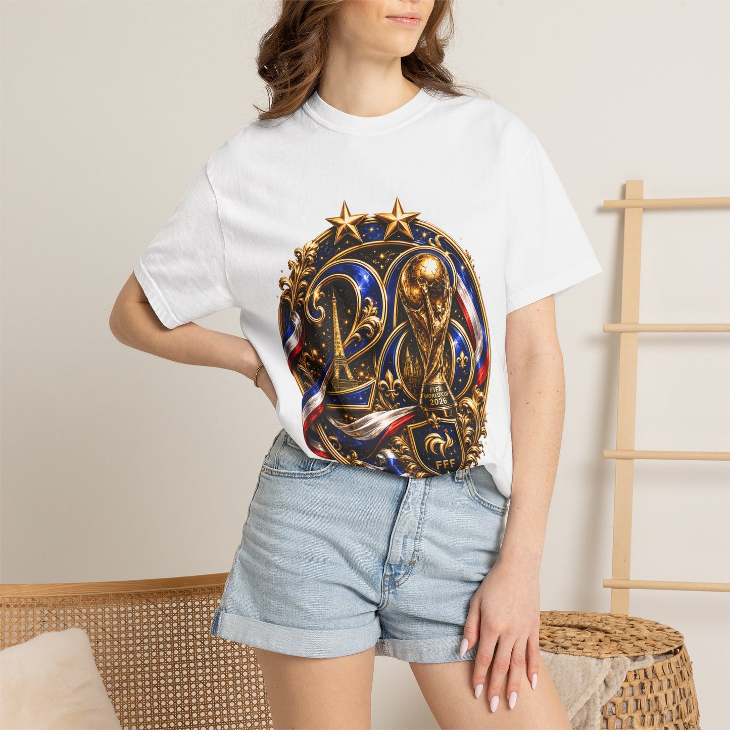 France World Cup 2026 Celestial Monogram Medallion – Imperial Glory | Premium Graphic Tee