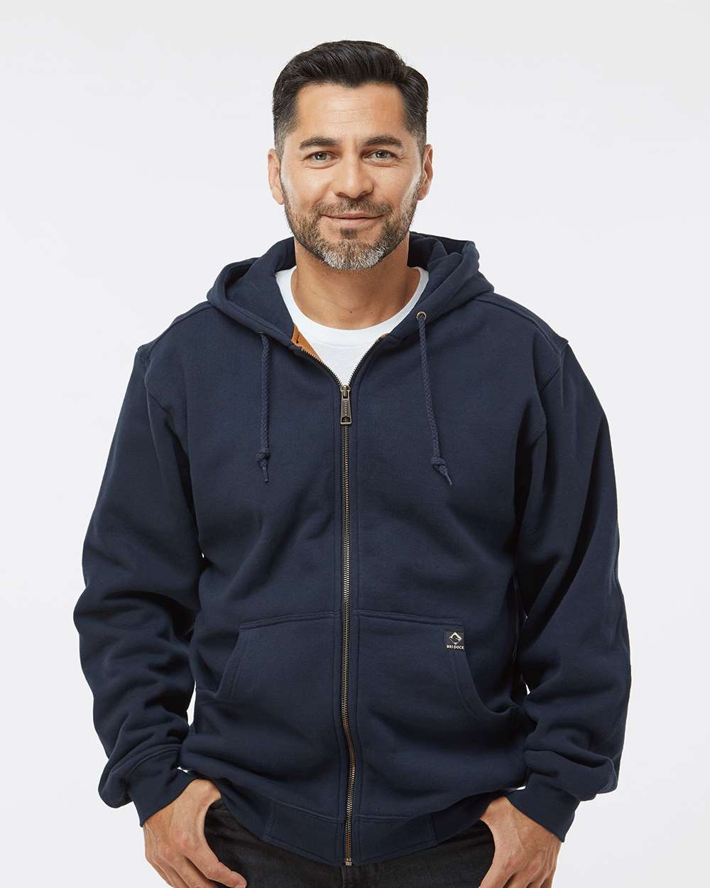 Men's Tall Crossfire Heavyweight Power Fleece Hooded Jacket with Thermal Lining