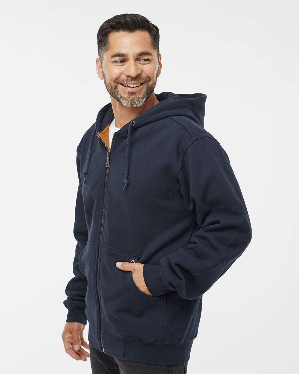 Men's Tall Crossfire Heavyweight Power Fleece Hooded Jacket with Thermal Lining
