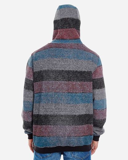 Men's Printed Stripes Fleece Sweatshirt