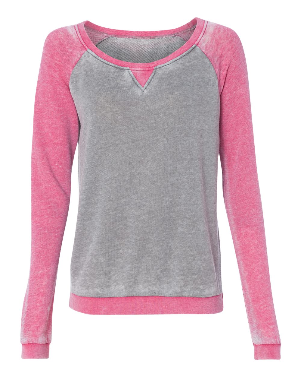 J. America 8927 Women Zen Fleece Raglan Sweatshirt