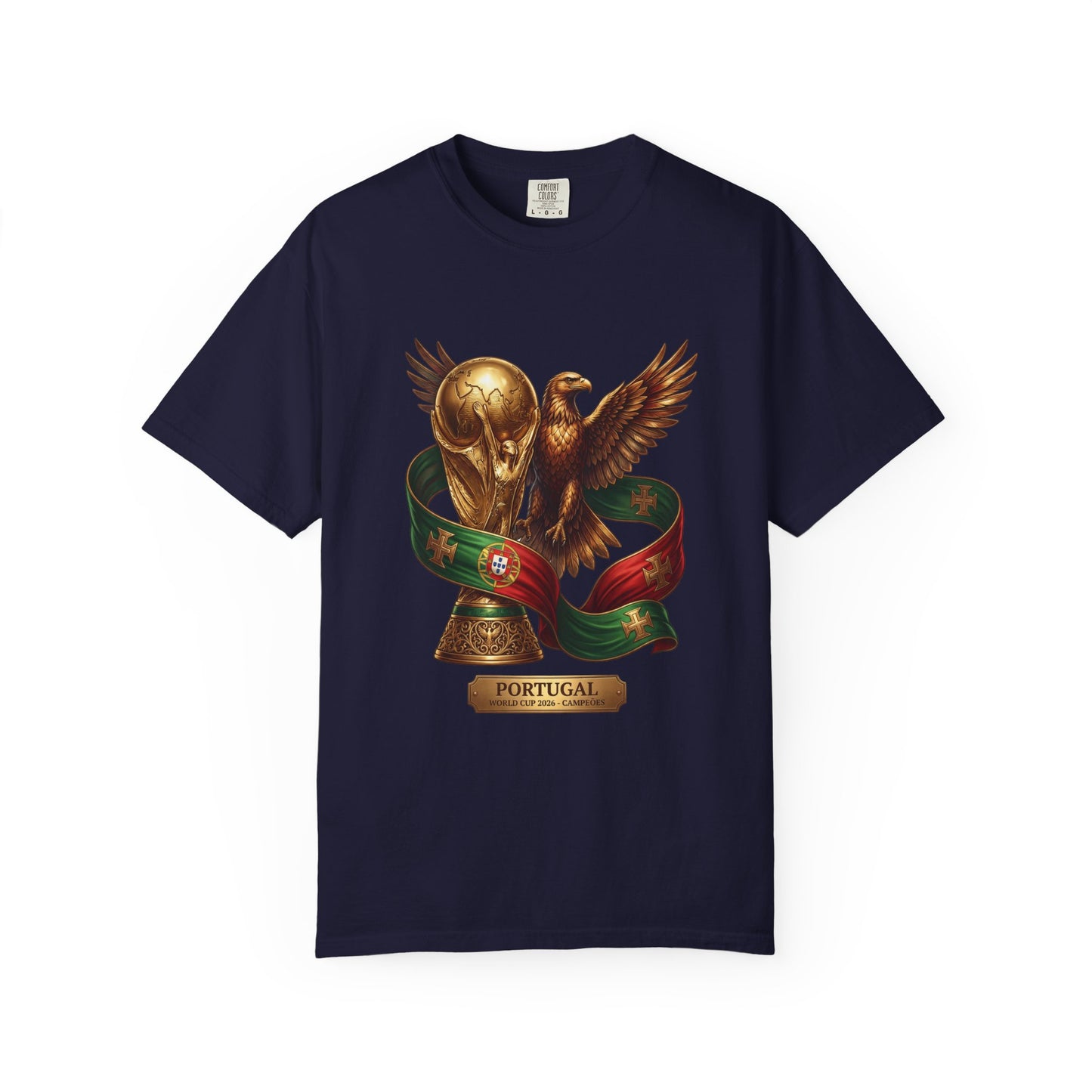 Portugal Football World Cup 2026 'Triumph of the Eagle' Trophy Graphic – Imperial Glory | Premium Summer Tee