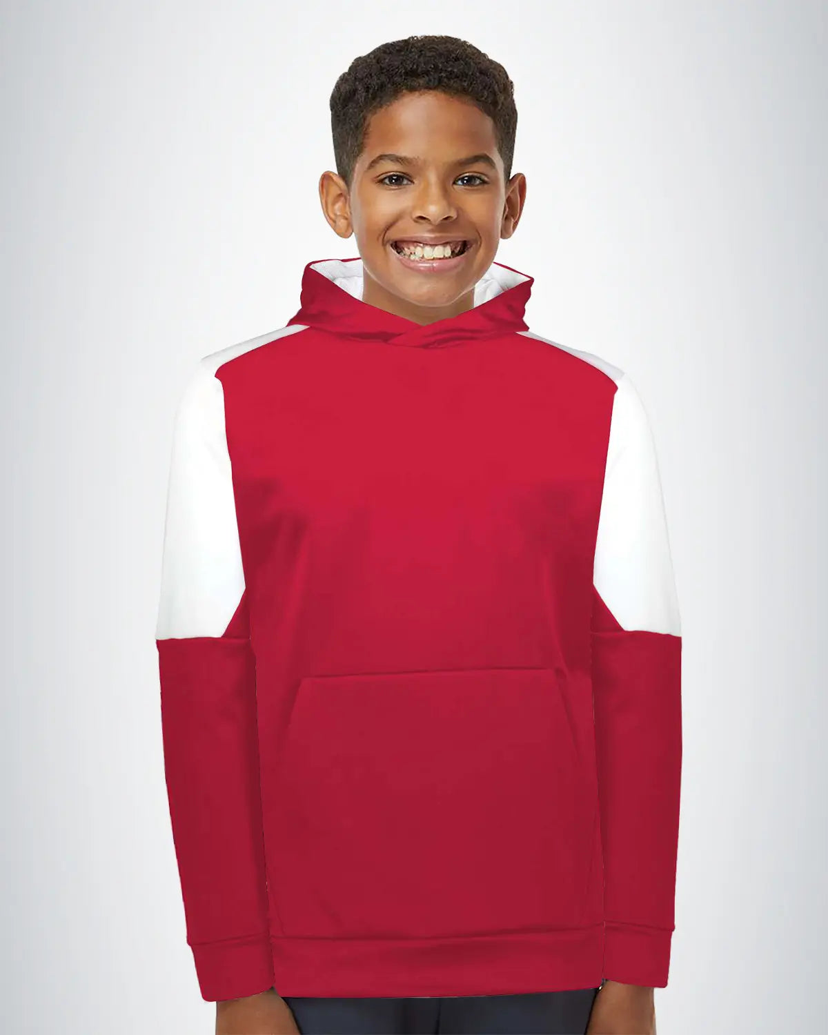 Holloway 222640 Youth Blue Chip Hooded Sweatshirt