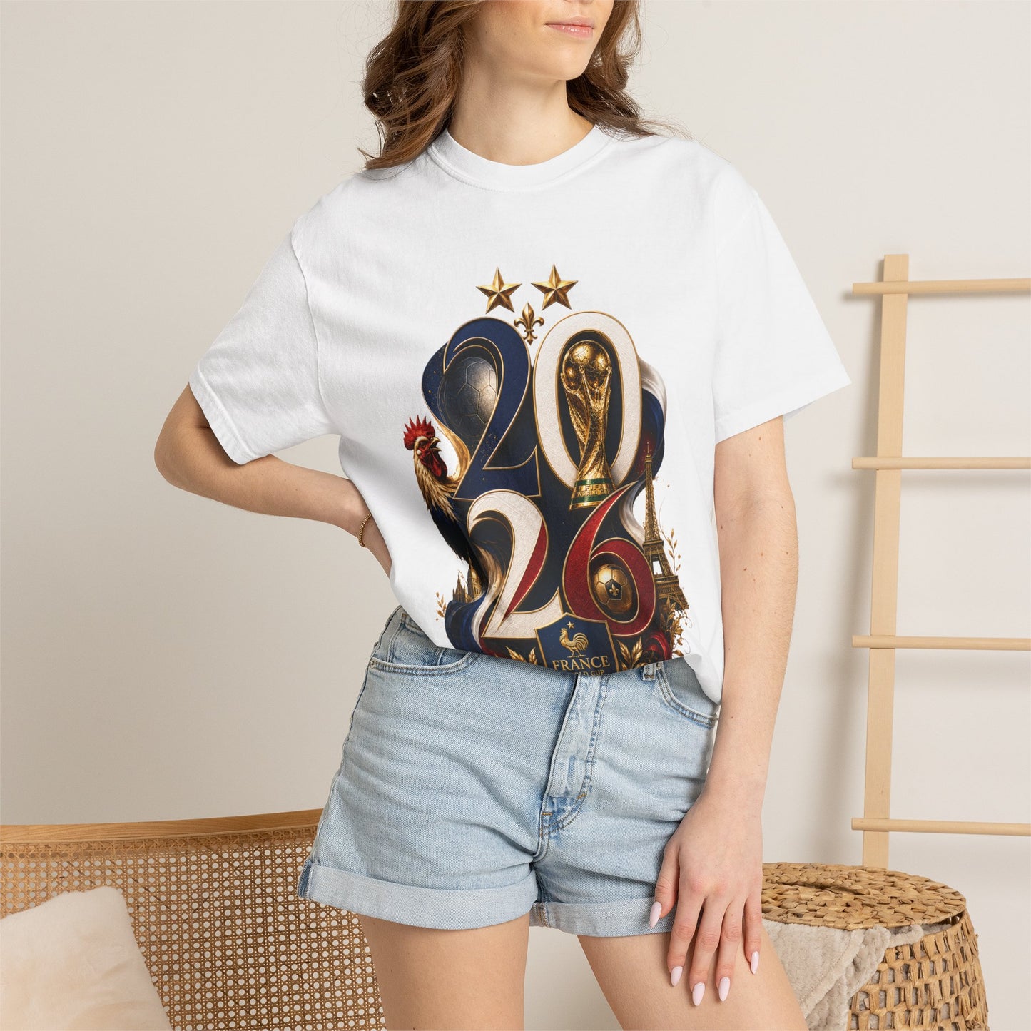 France World Cup 2026 Baroque Monogram – Gallic Glory | Premium Graphic Tee