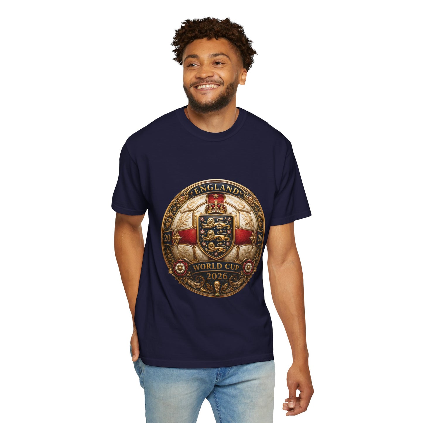 England Football World Cup 2026 Sovereign Shield Medallion | Premium Graphic Tee